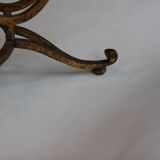 Wrought iron gilt coffee table, Italy 1940s