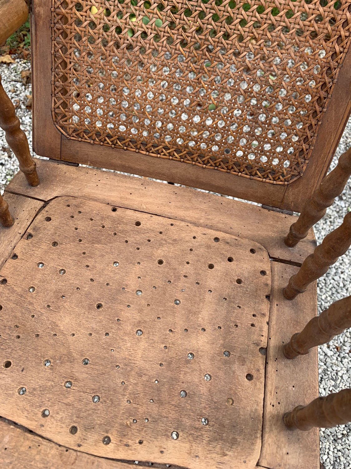 Chaise haute Napoléon 3