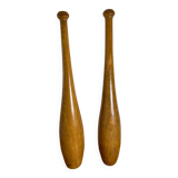 Paire d’anciennes massues de jonglage