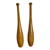Paire d’anciennes massues de jonglage