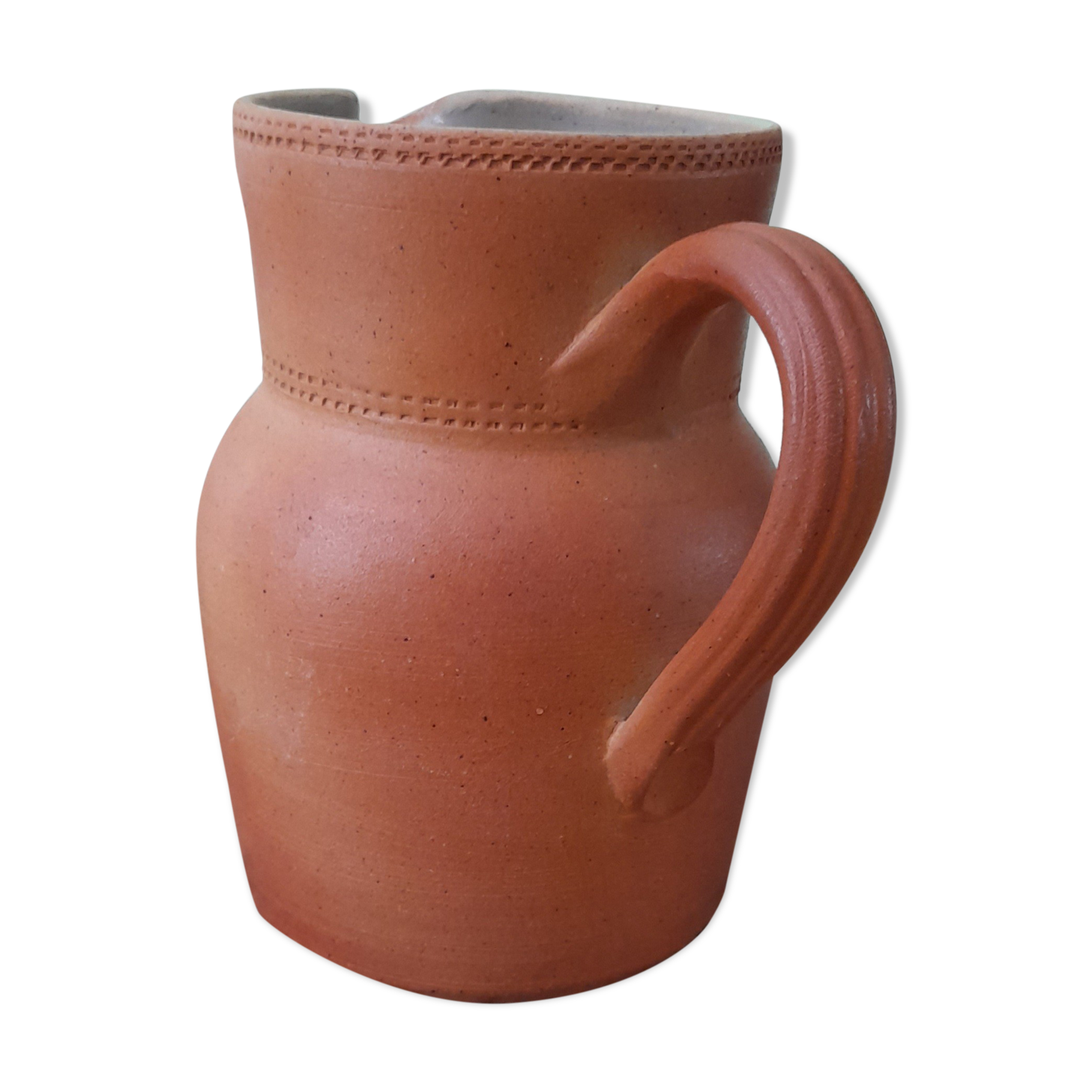 Clean raw and pure sandstone milk pot / 1/2l - Berry sandstone, 1960 about