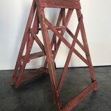 Industrial stepladder crafting foldable wooden painter