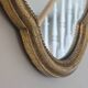 Miroir vintage doré à fronton style Louis XV - Années 60-70 - Hauteur 54 cm