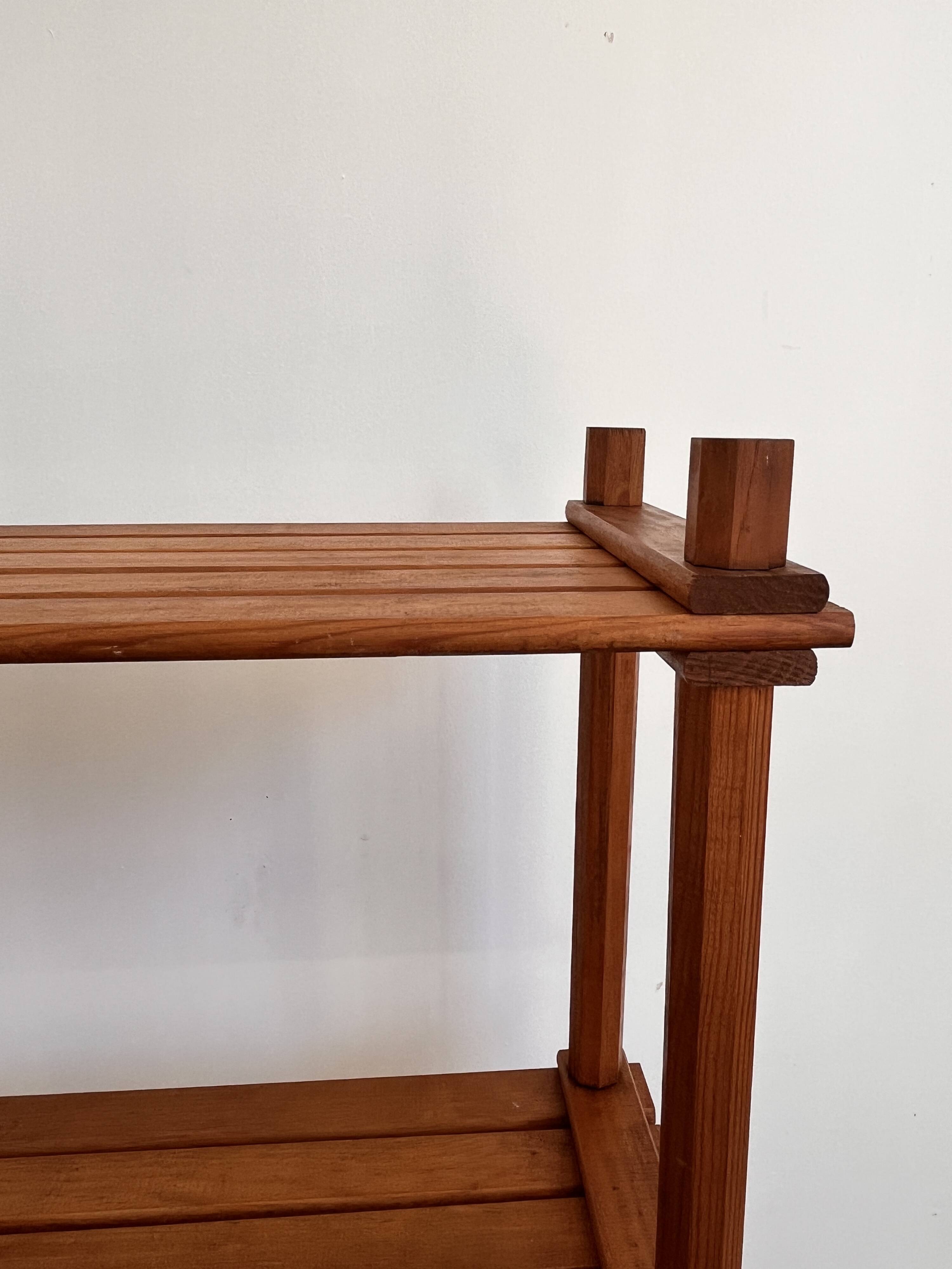 1970 pine bookshelf shelf
