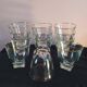 Series of 12 vintage wine glasses