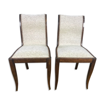 Paire de chaises époque Art Déco