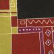 Tisca "Krumi" hand-tufted wool rug, France 1990s