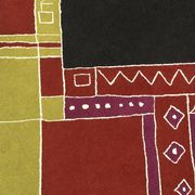 Tisca "Krumi" hand-tufted wool rug, France 1990s