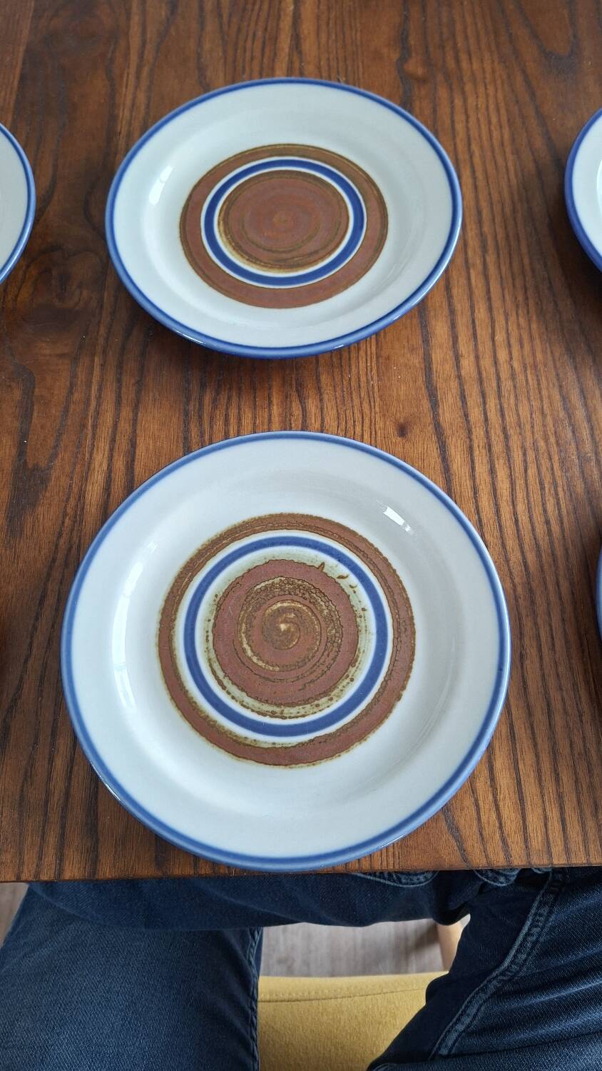 Set of six dessert plates Arabia Finland Peter Winquist