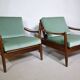 Fauteuils lounge en teck de style Mid-Century, Danemark, lot de 2, années 1960
