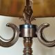 brass three-light bouillotte lamp, desk lamp