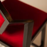 Lot 4 chairs by frank lloyd wright, 80s