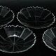 H1Y set of 4 faceted plates in Biedermeier style