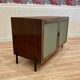 Commode palissandre et métal design 1950.