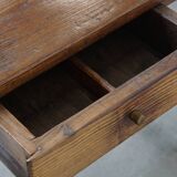 Antique French Country Chestnut Dining Table, Early 19th Century