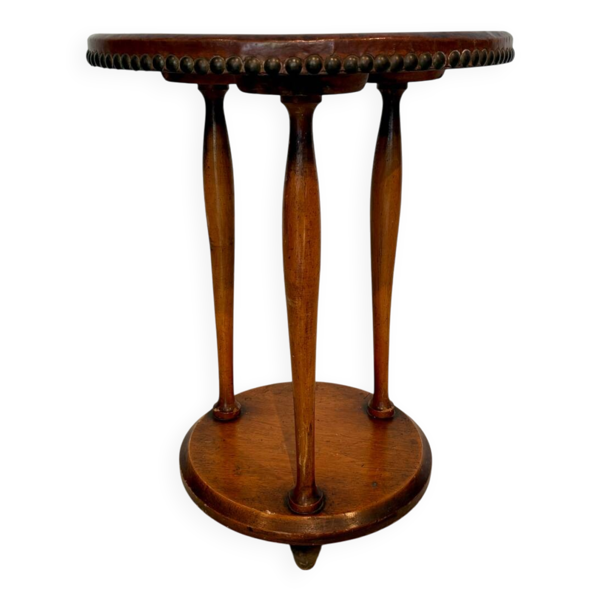 Vintage wooden side table from the 1950s – tripod – style c