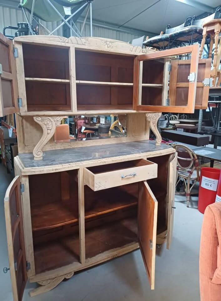 Art Nouveau two-body sideboard