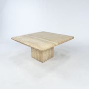 Vintage Italian Travertine Coffee Table, 1970s