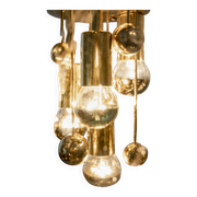 Sputnik Ball Chandelier by Doria, Germany, 1970s