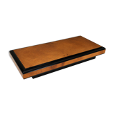 Grande table basse en loupe d’orme – Design contemporain