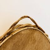 Vintage rattan mirror