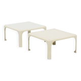 Set of 2 Demetrio 45 Stackable Tables by Vico Magistretti for Artemide 1960s