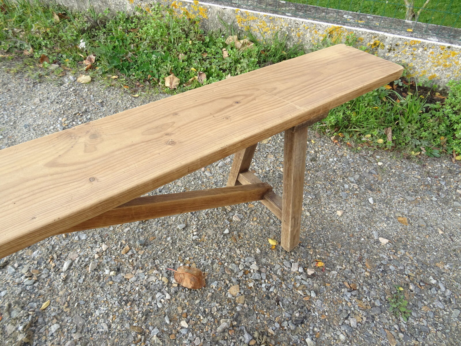 Solid wood farm bench 248 cm