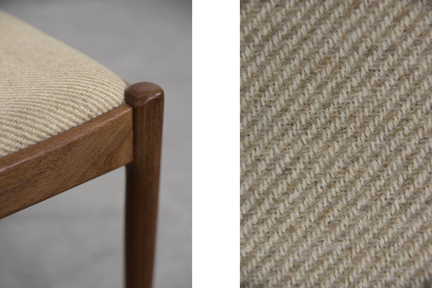 Vintage danish modern dinning teak chair by Juul Kristensen for JK Denmark, 1960s