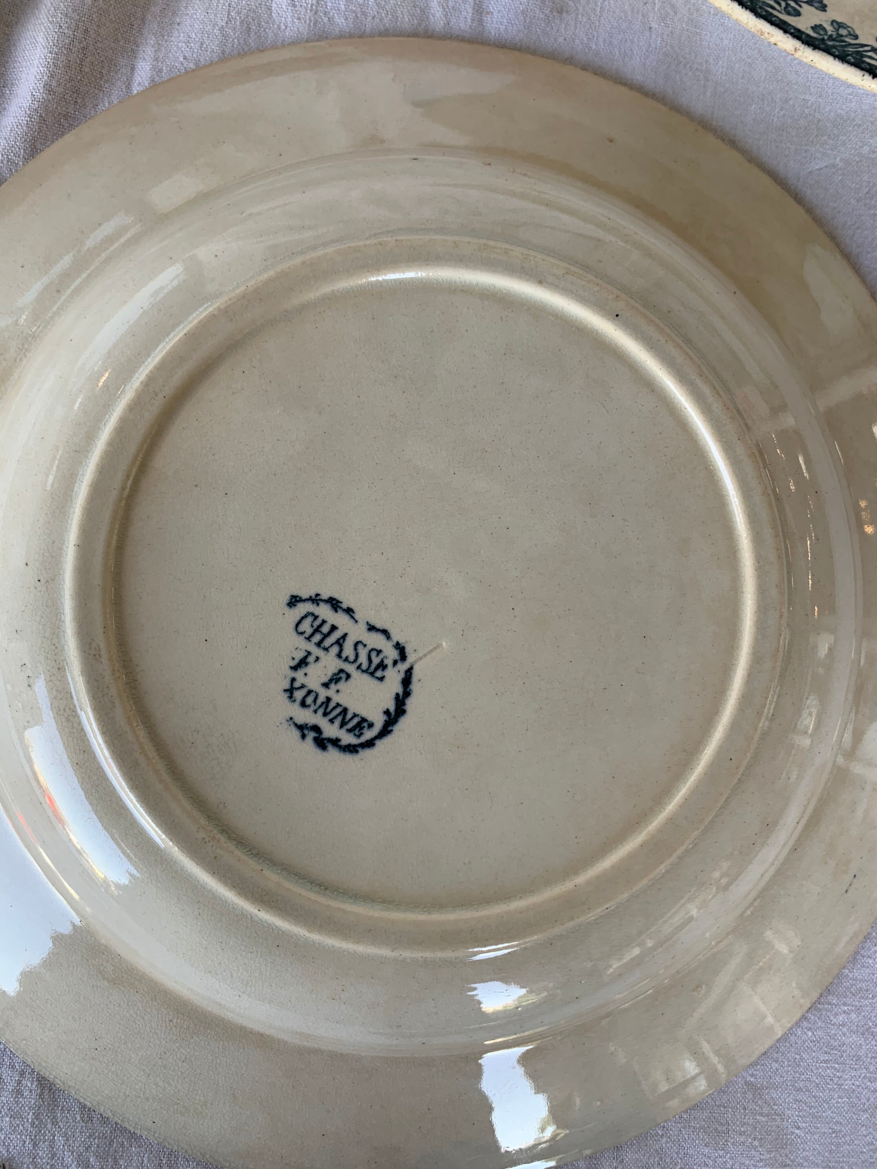3 assiettes thème chasse par Pexonne