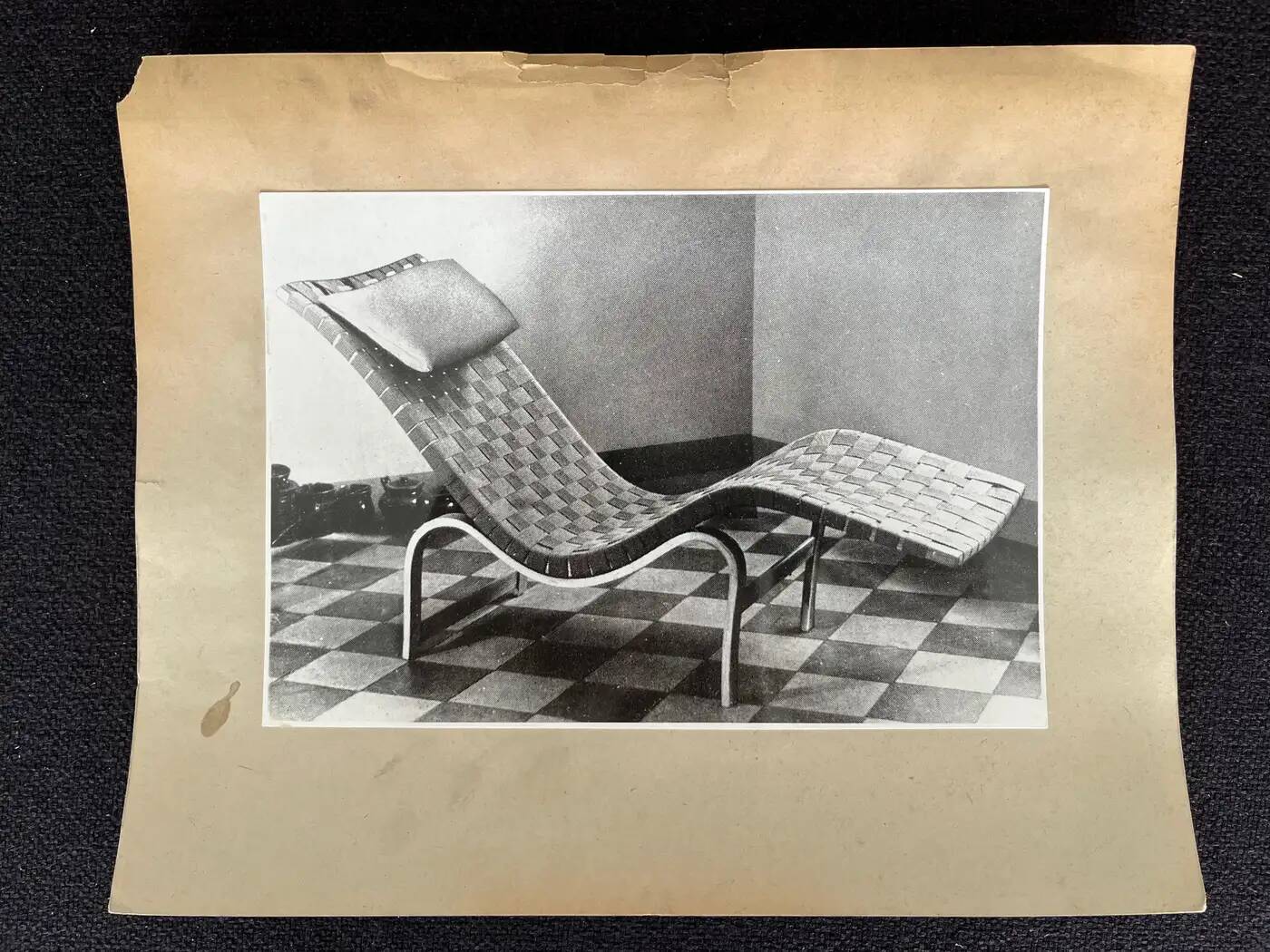 Original photo of Alvar Aalto lounge chair / Finland - 1950