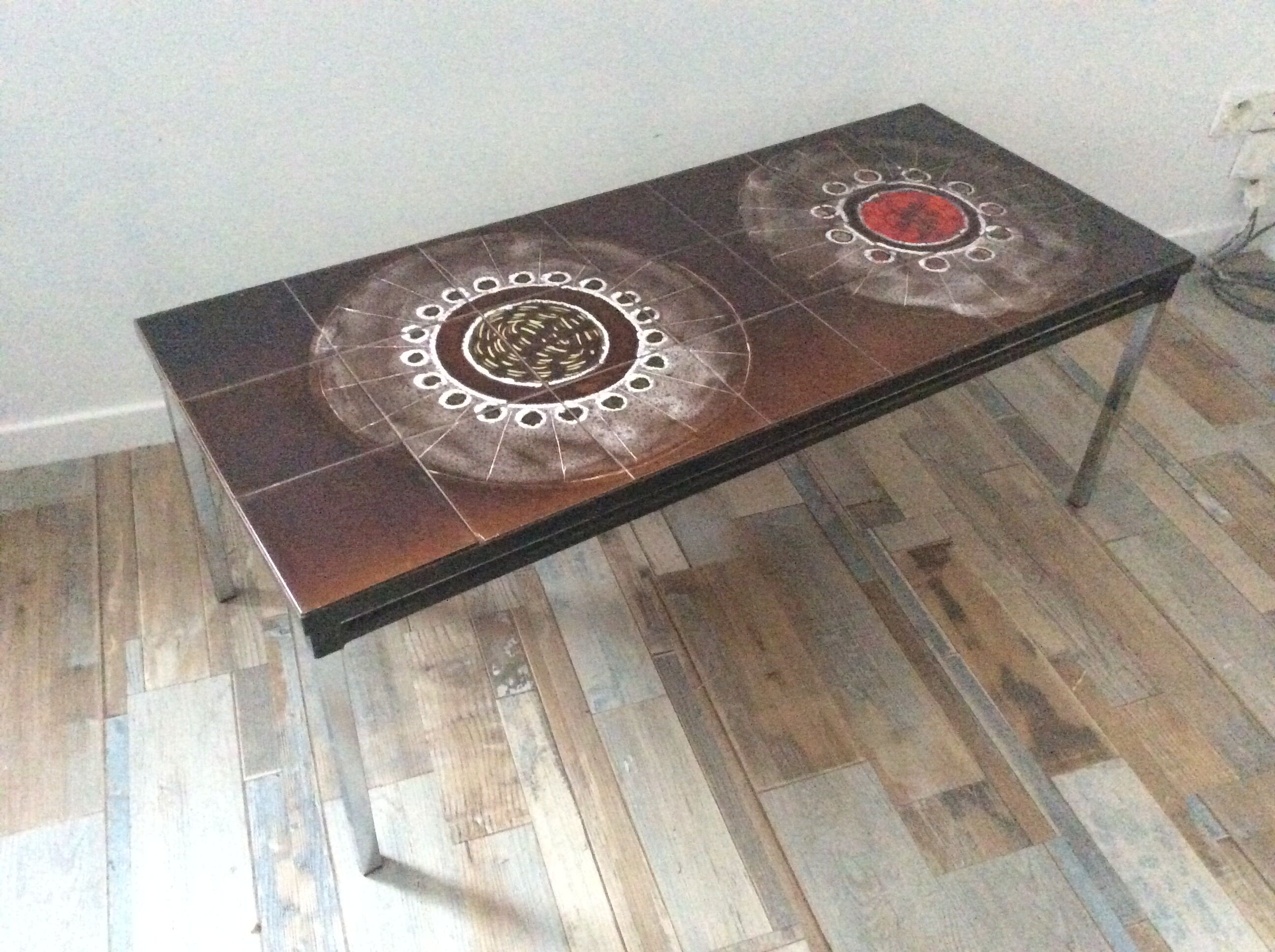 Vintage ceramic coffee table from the 70s