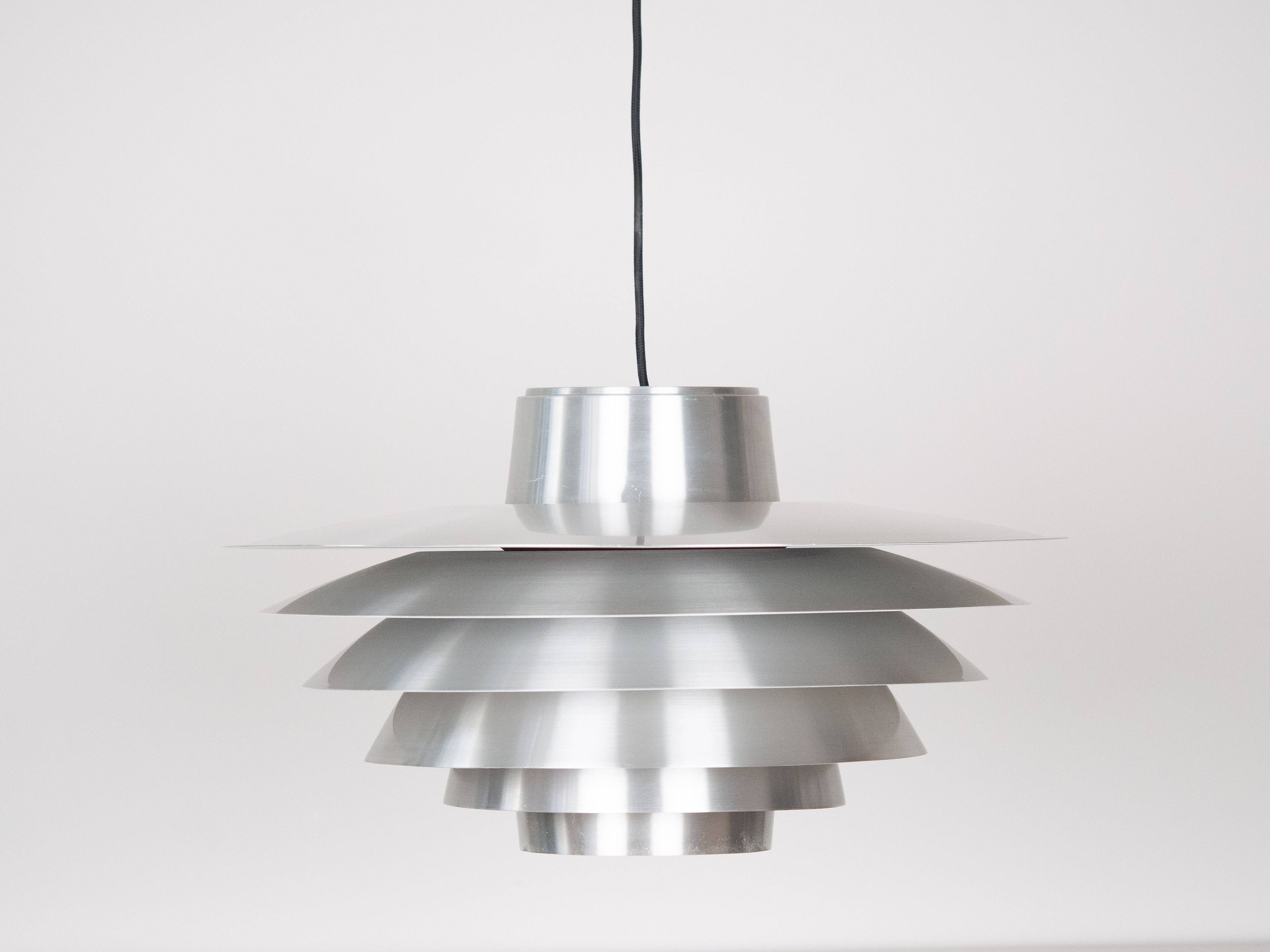 Danish vintage pendant lamp Verona by Svend Middelboe, Lyfa, 1962