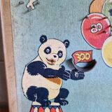Old pinball toy game with its original box