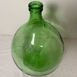 Dame-jeanne en verre vert