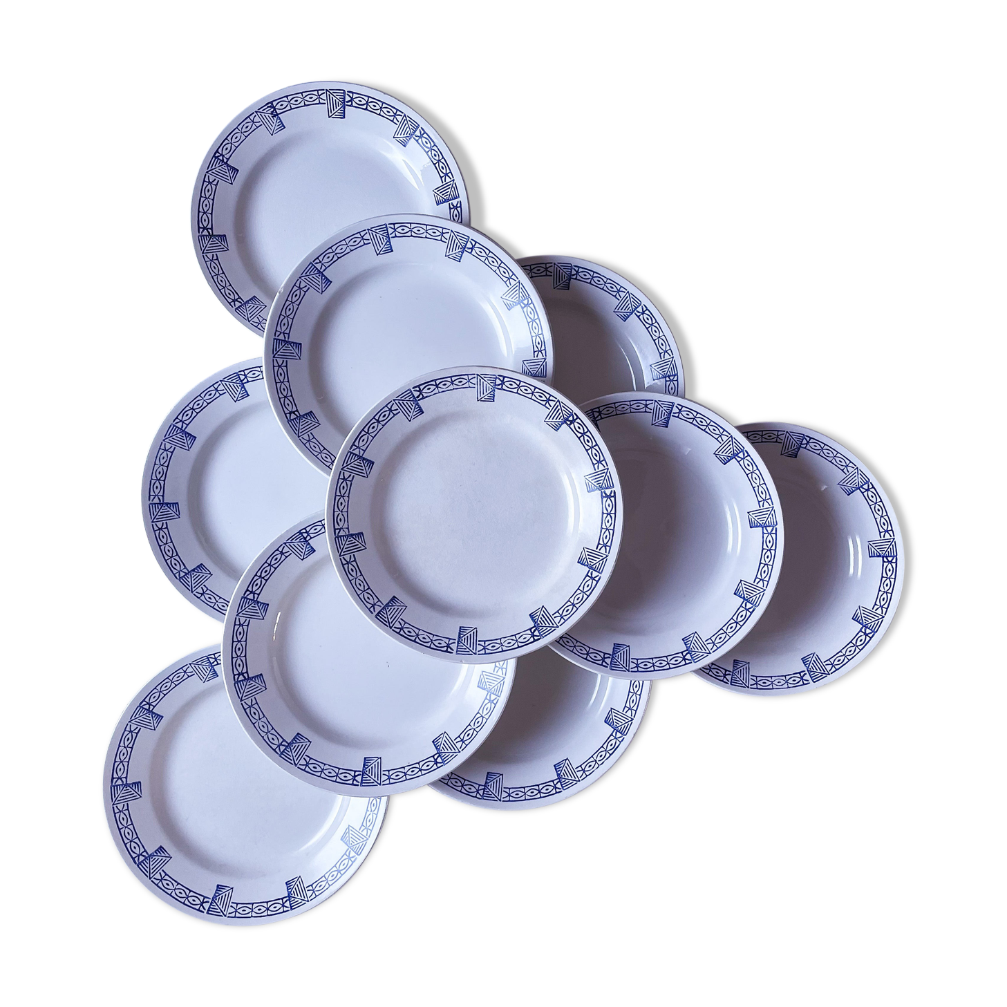 10 flat plates GIEN model Lorris