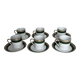 6 porcelain cups