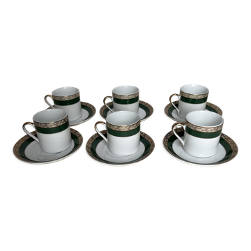 6 porcelain cups