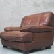 A pair of vintage Italian leather Lounge Chairs, 1970s