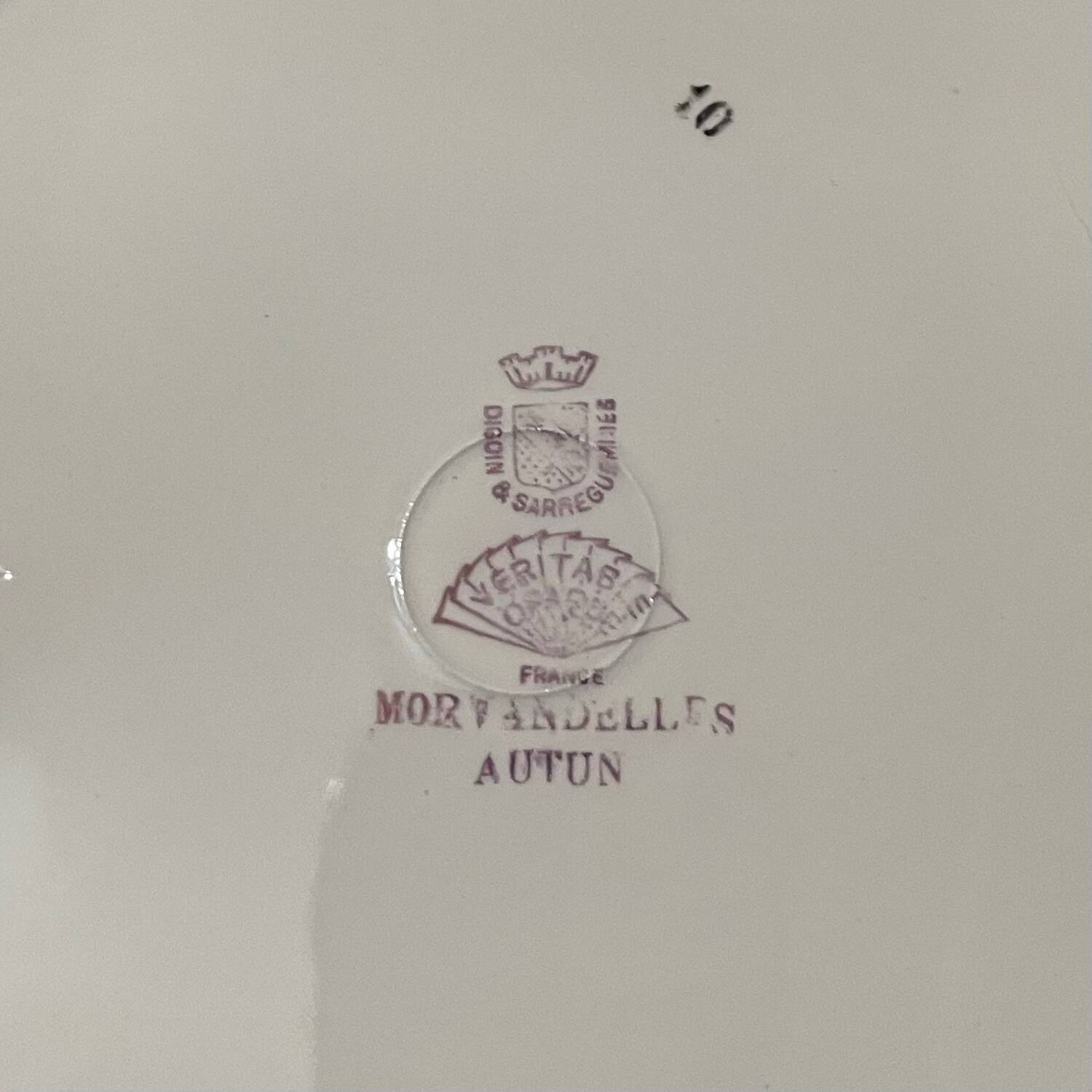 Set from the Digoin & Sarreguemines pottery.