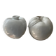 Duo de soliflores pommes en porcelaine
