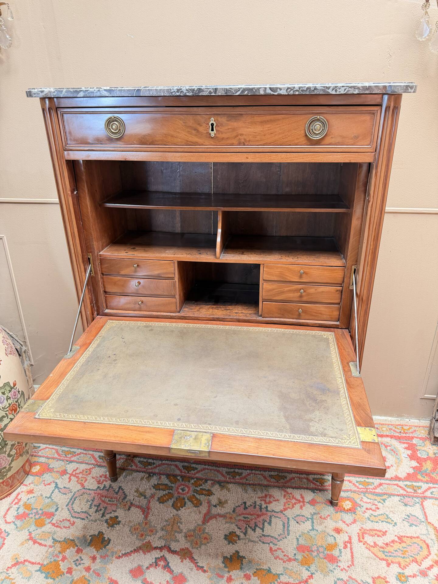 SECRETARY IN MAHOGANY FROM THE LOUIS XVI XVIII CENTURY