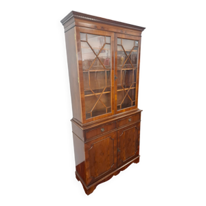 Vitrine placage acajou