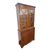 Mahogany veneer display cabinet
