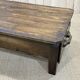 Coffee table early XXth fir with 2 drawers