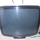 White vintage TV Pathe Marconi The voice of his master