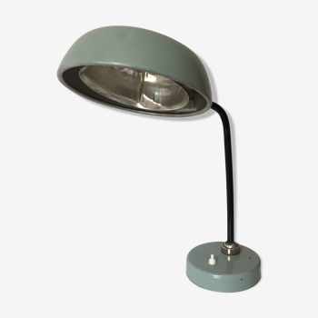 Lampe de bureau industrielle vintage grise