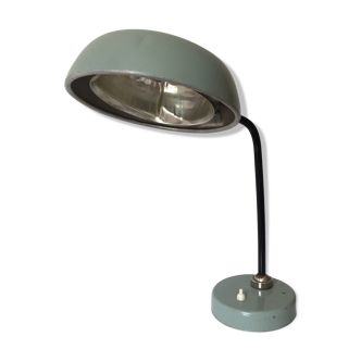 Lampe de bureau industrielle vintage grise