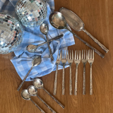 Bamboo dessert service from the 70's