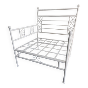 Fauteuil fer forgé authentique