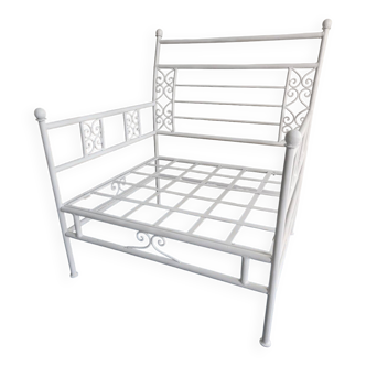 Authentic wrought iron armchair